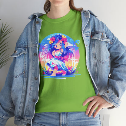 Hula Girl Unisex Heavy Cotton Tee