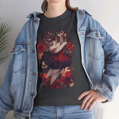 Ballet Cat Unisex Heavy Cotton Tee