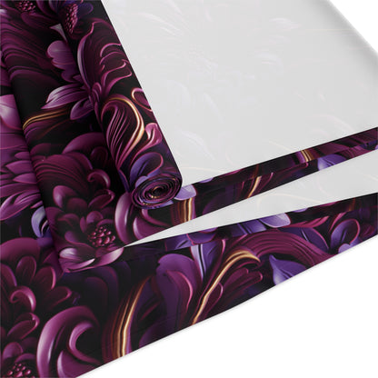Purple Florals Table Runner (Cotton, Poly)