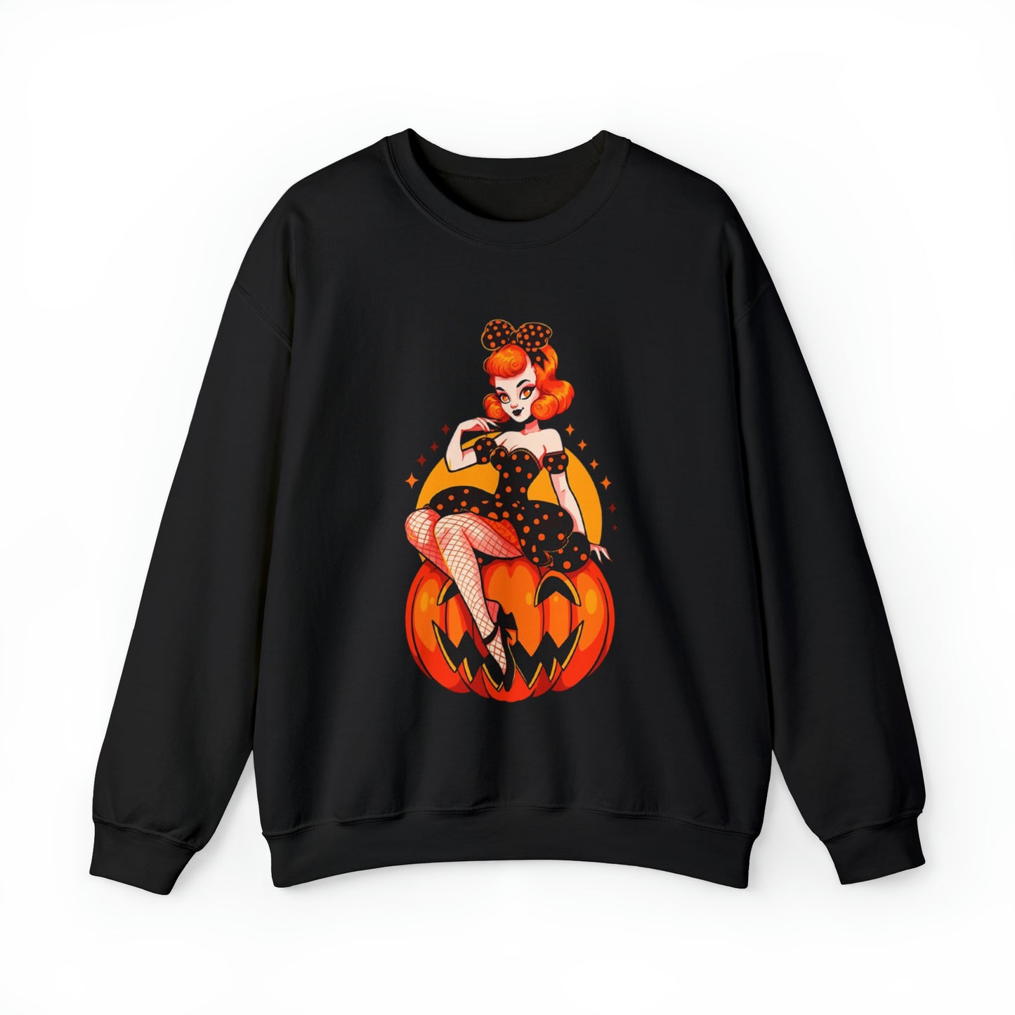 Pumpkin Pinup Unisex Heavy Blend™ Crewneck Sweatshirt