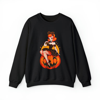 Pumpkin Pinup Unisex Heavy Blend™ Crewneck Sweatshirt