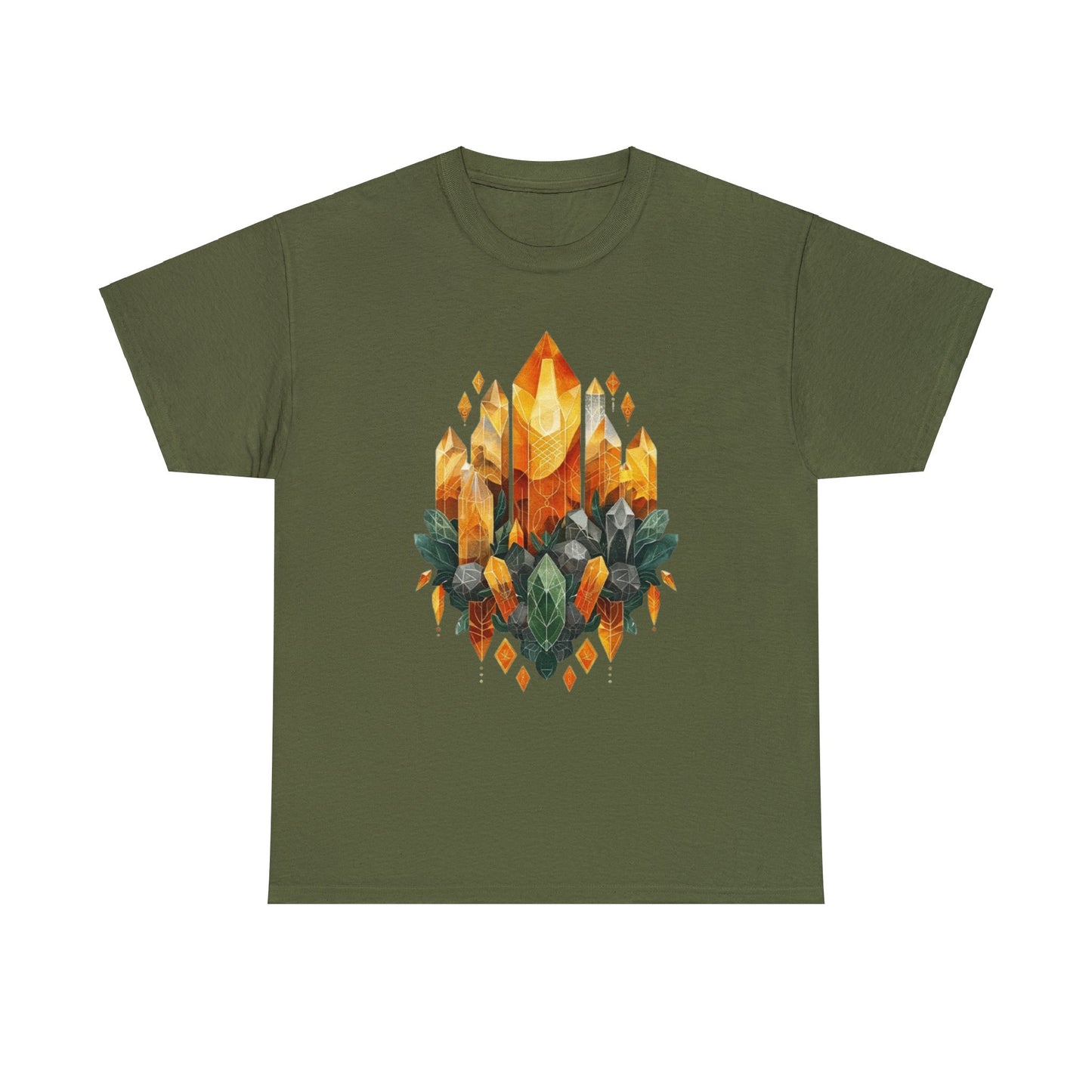 Earthen Crystal Cluster Unisex Heavy Cotton Tee