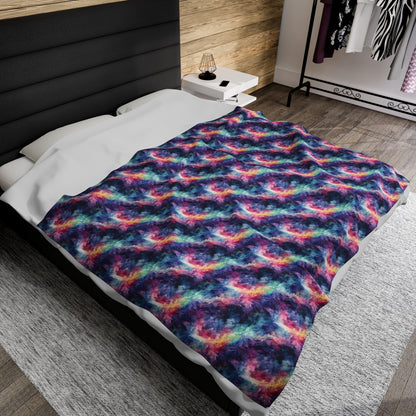 Spectral Storm Velveteen Plush Blanket