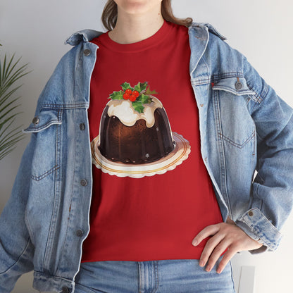 Christmas Pudding Unisex Heavy Cotton Tee