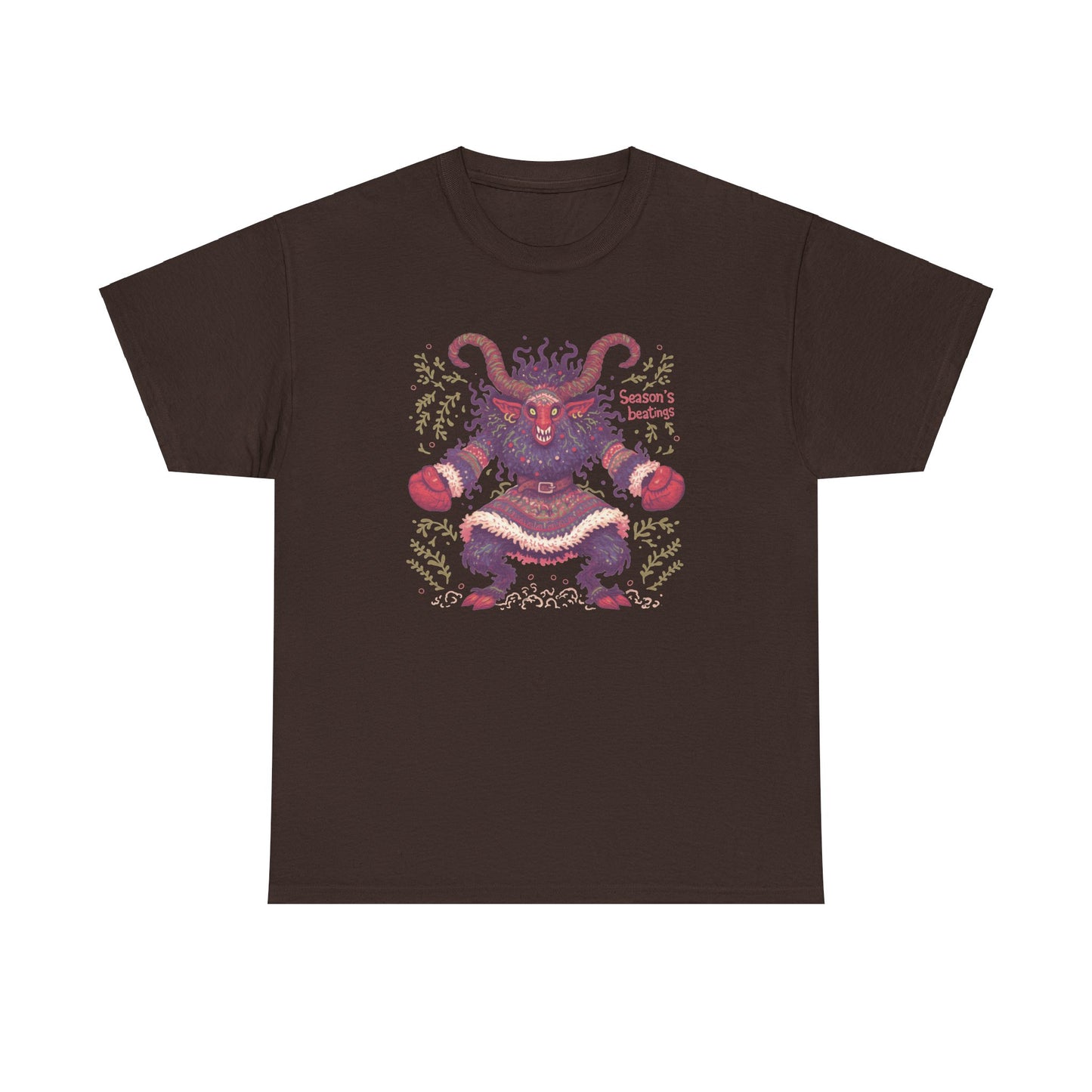 Season's Beatings (Krampus) Unisex Heavy Cotton Tee
