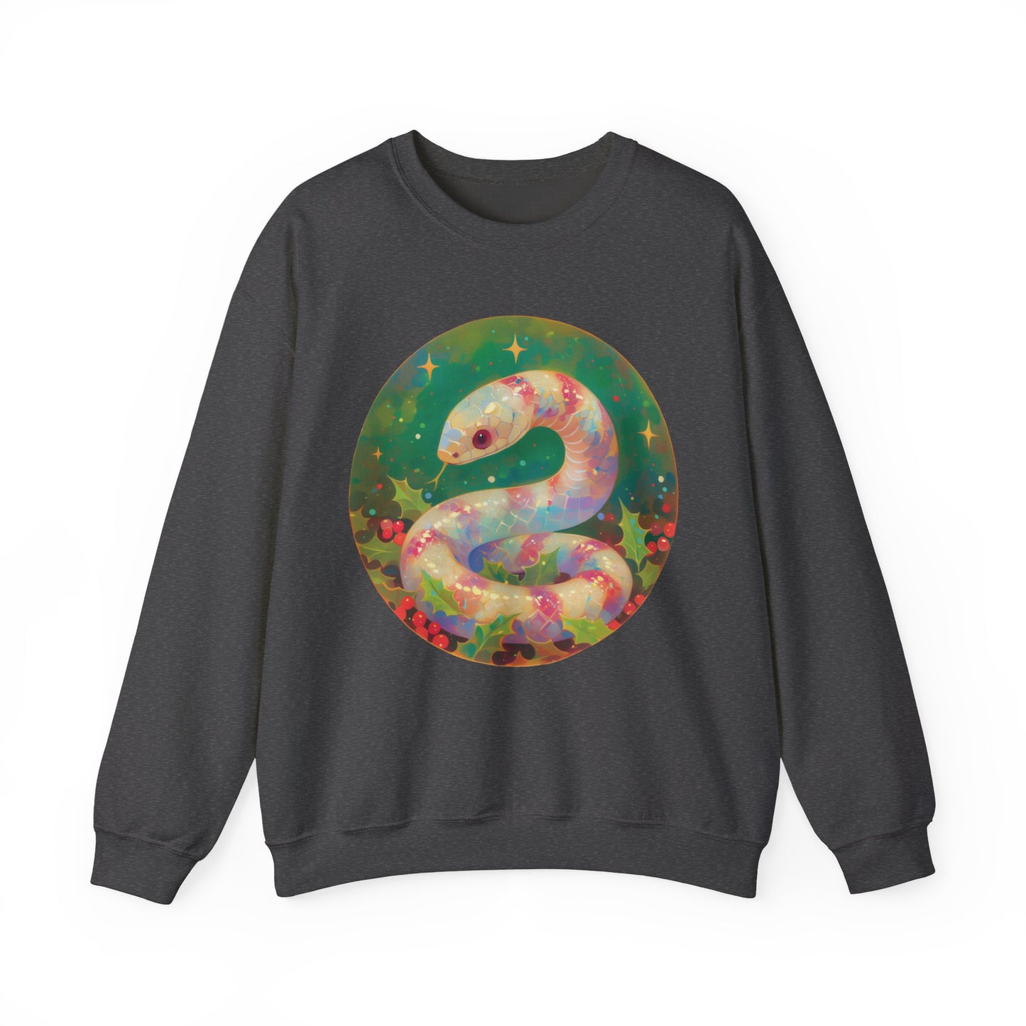 Candy Stripe Snake Unisex Heavy Blend™ Crewneck Sweatshirt