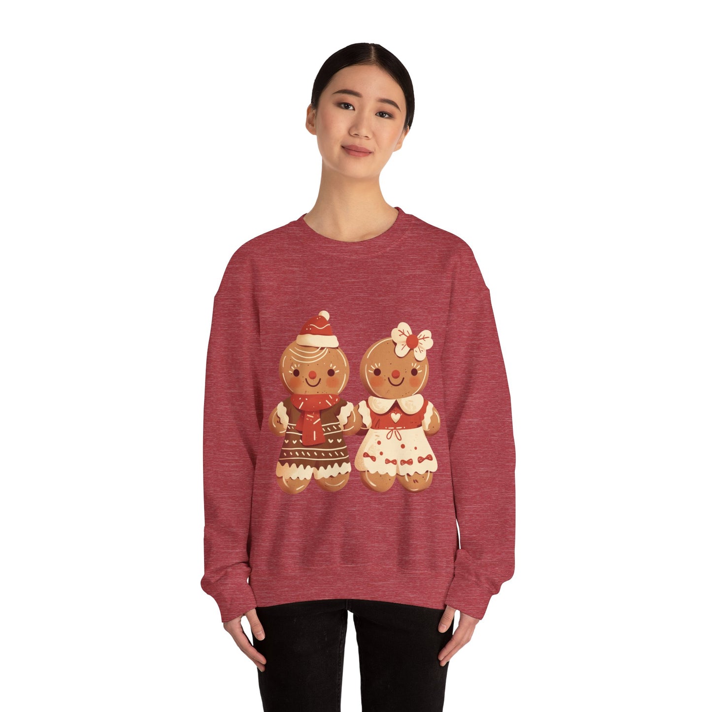 Gingerbread Couple Unisex Heavy Blend™ Crewneck Sweatshirt