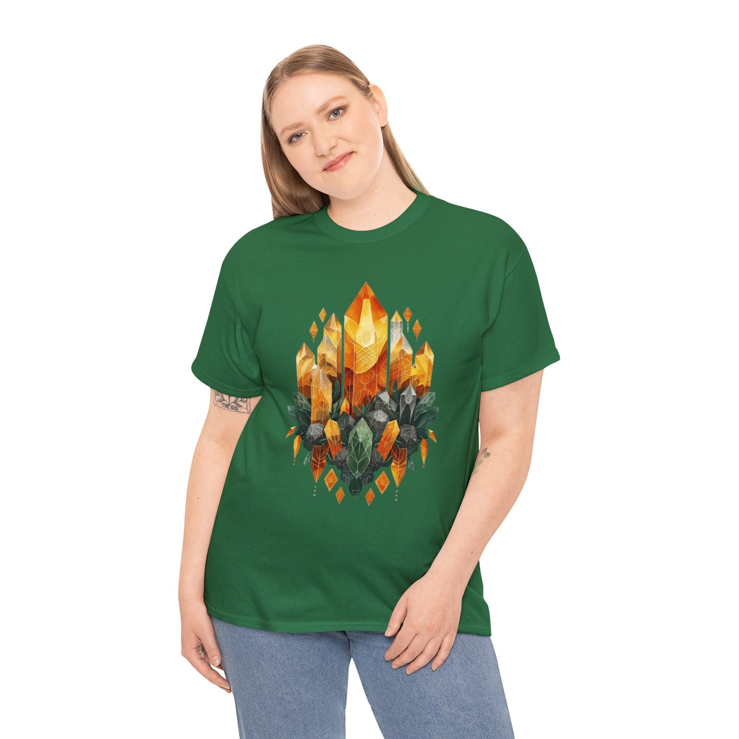 Earthen Crystal Cluster Unisex Heavy Cotton Tee