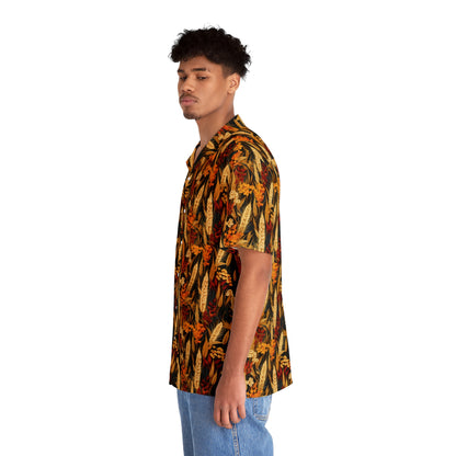 Wheat Men's Hawaiian Shirt (AOP)