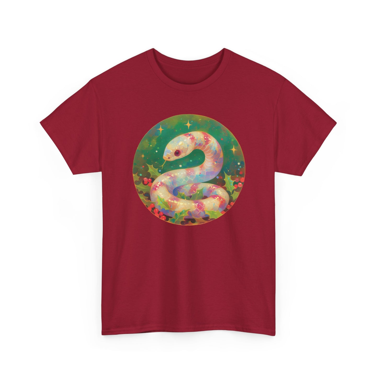 Candy Stripe Snake Unisex Heavy Cotton Tee