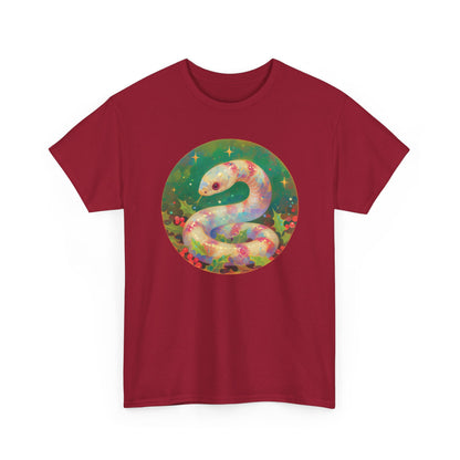 Candy Stripe Snake Unisex Heavy Cotton Tee