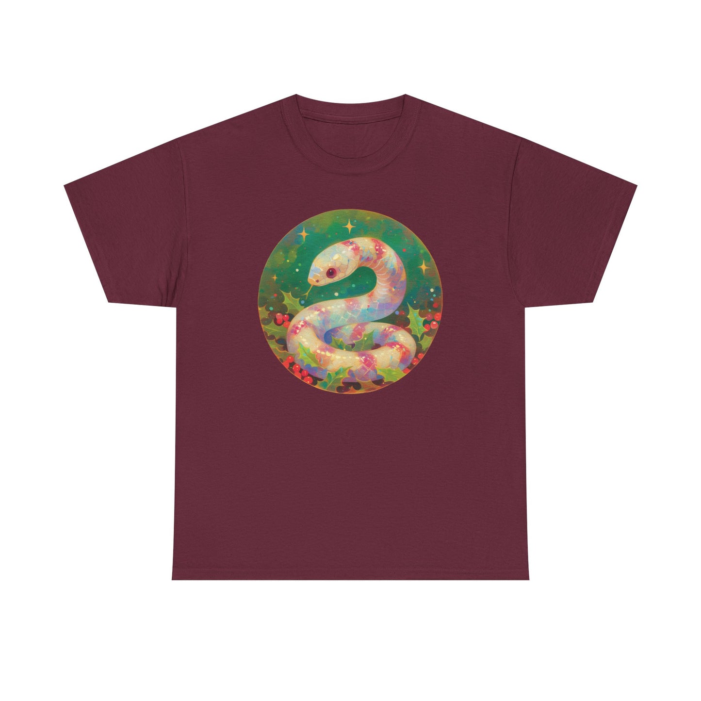 Candy Stripe Snake Unisex Heavy Cotton Tee