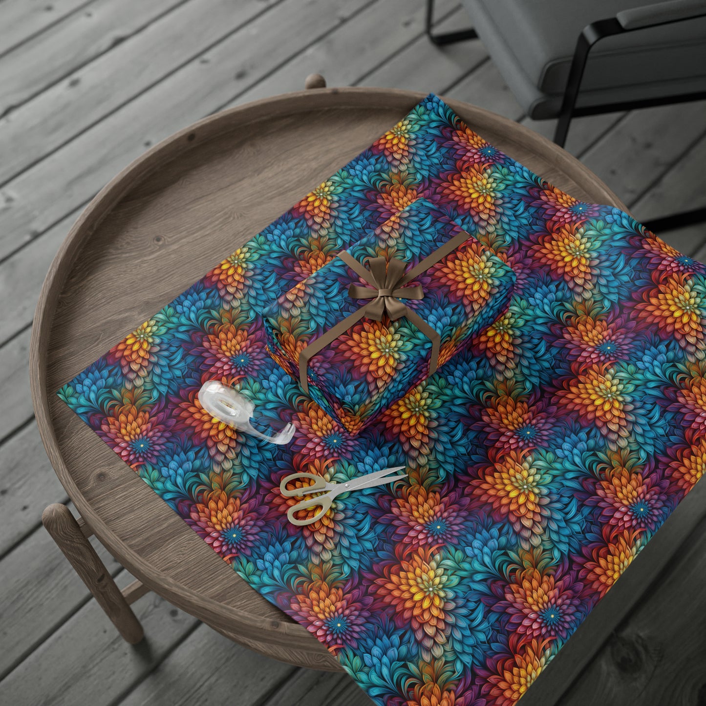 Rainbow Whirls Wrapping Papers