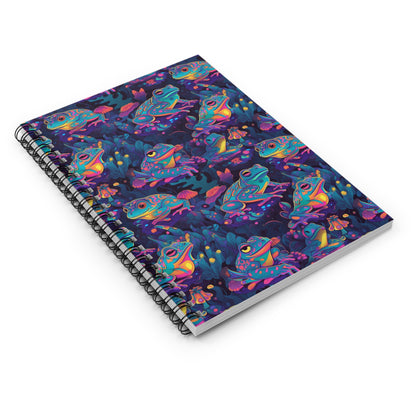 Funky Frogs Spiral Notebook - Ruled Line