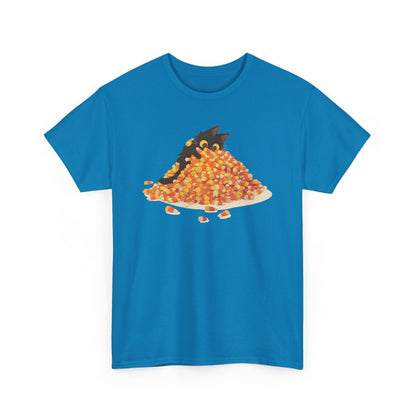 Candy Corn Cat Unisex Heavy Cotton Tee