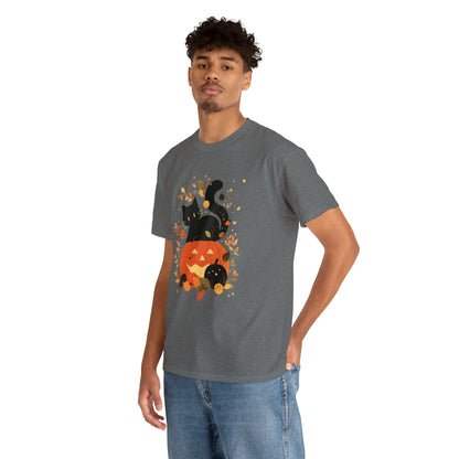 Spooky Kitty Unisex Heavy Cotton Tee