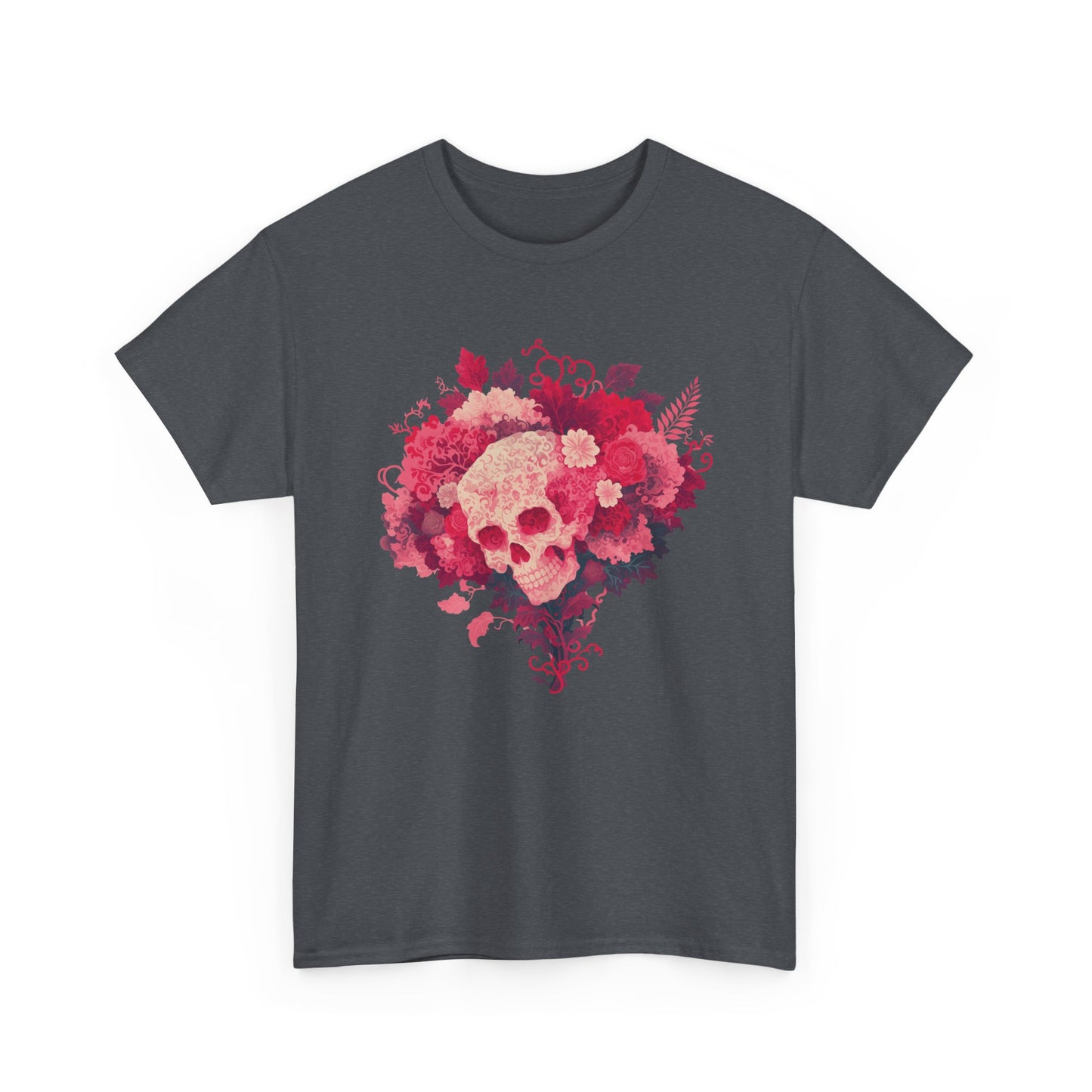 Skull Bouquet Unisex Heavy Cotton Tee