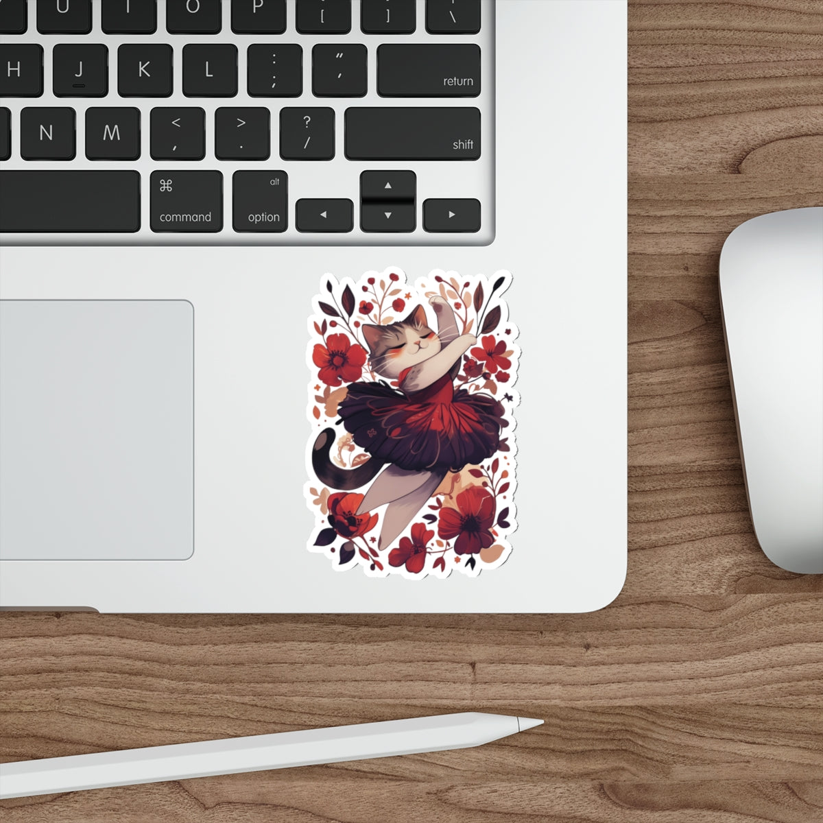 Ballet Cat Die-Cut Stickers