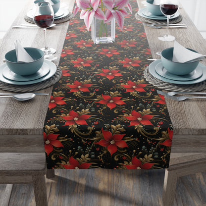 Pretty Poinsettias Table Runner (Cotton, Poly)