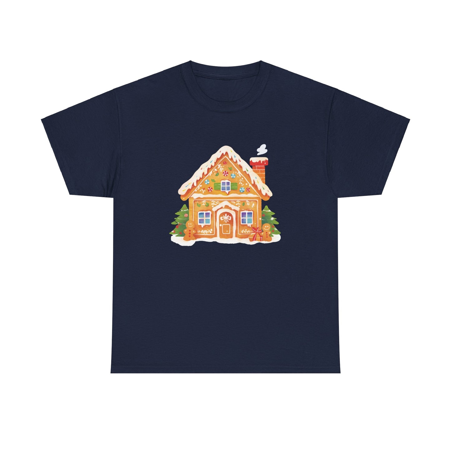 Gingerbread House Unisex Heavy Cotton Tee