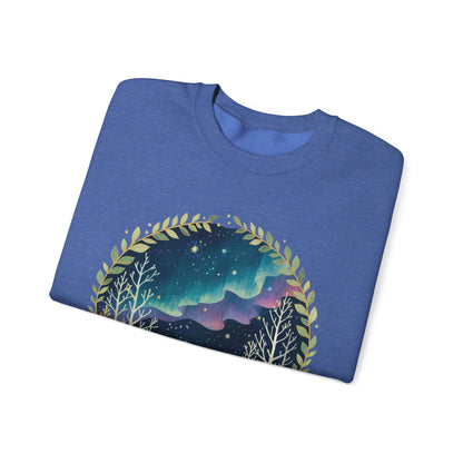 Aurora Polar Bears Unisex Heavy Blend™ Crewneck Sweatshirt