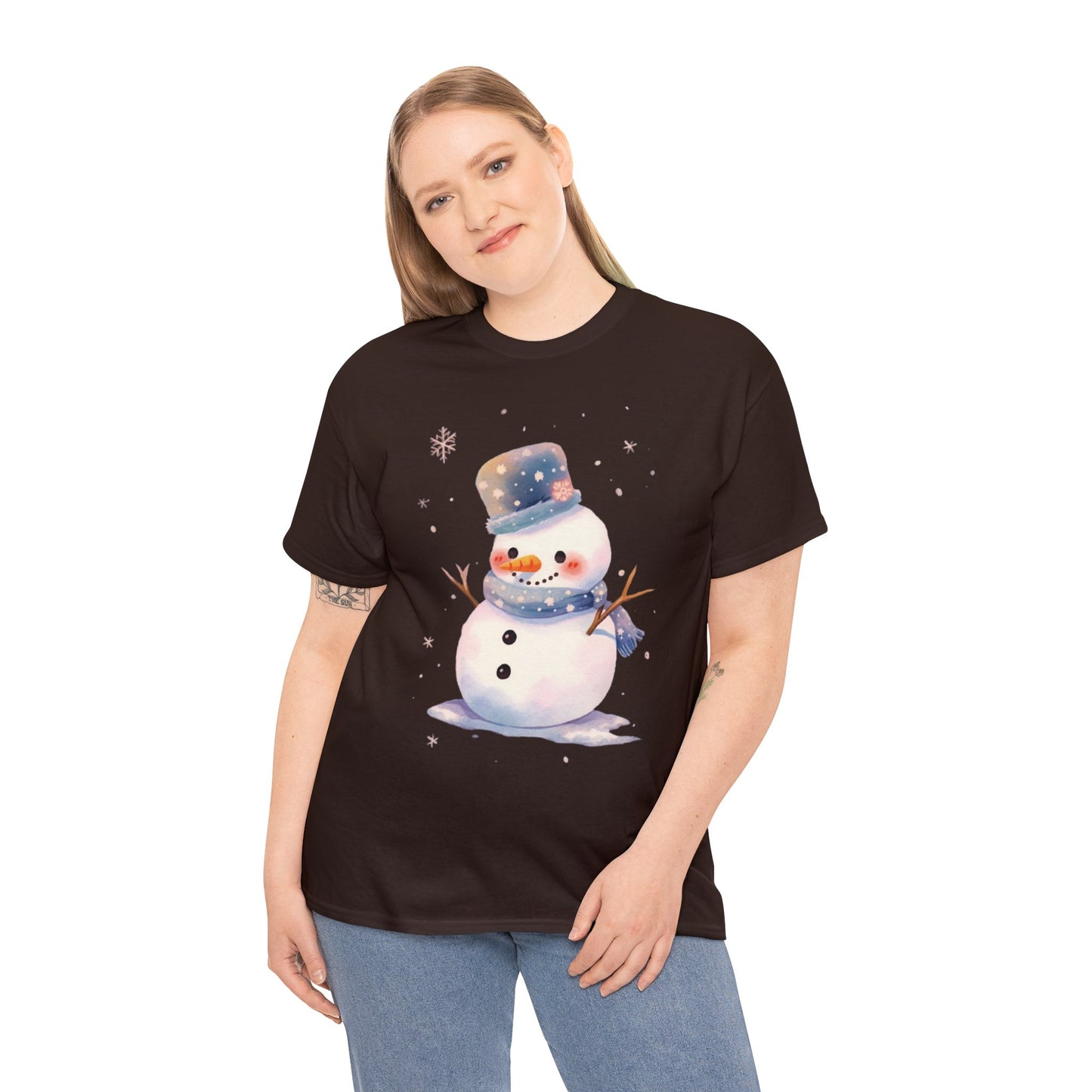Snowman Unisex Heavy Cotton Tee
