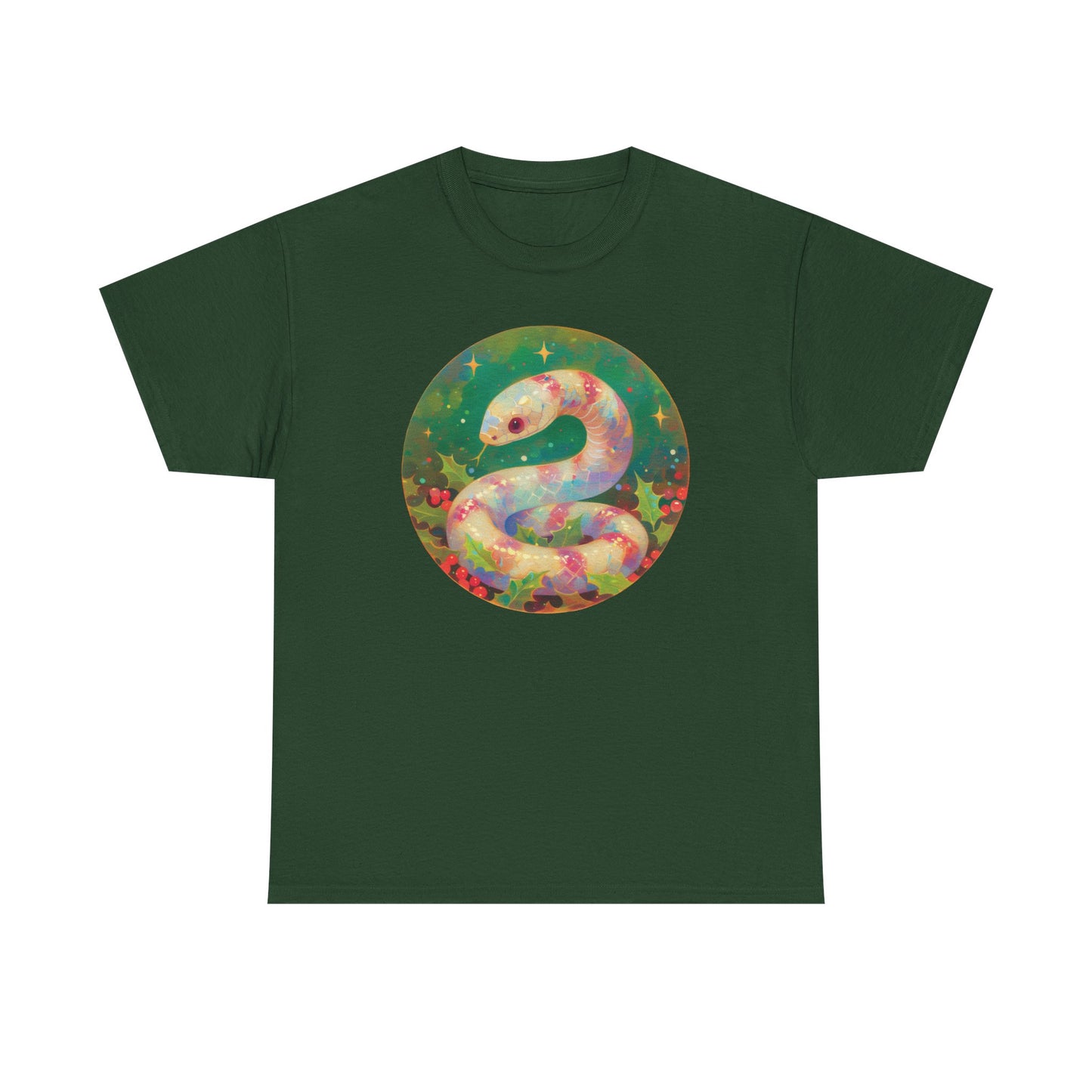 Candy Stripe Snake Unisex Heavy Cotton Tee
