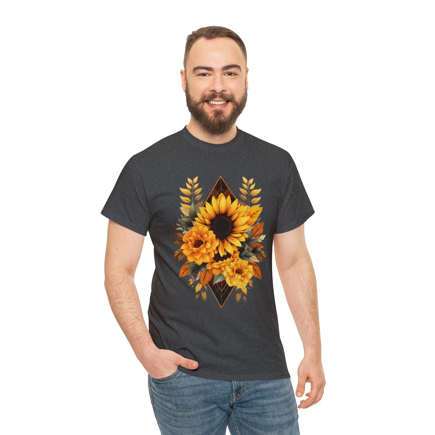 Sunflowers Unisex Heavy Cotton Tee