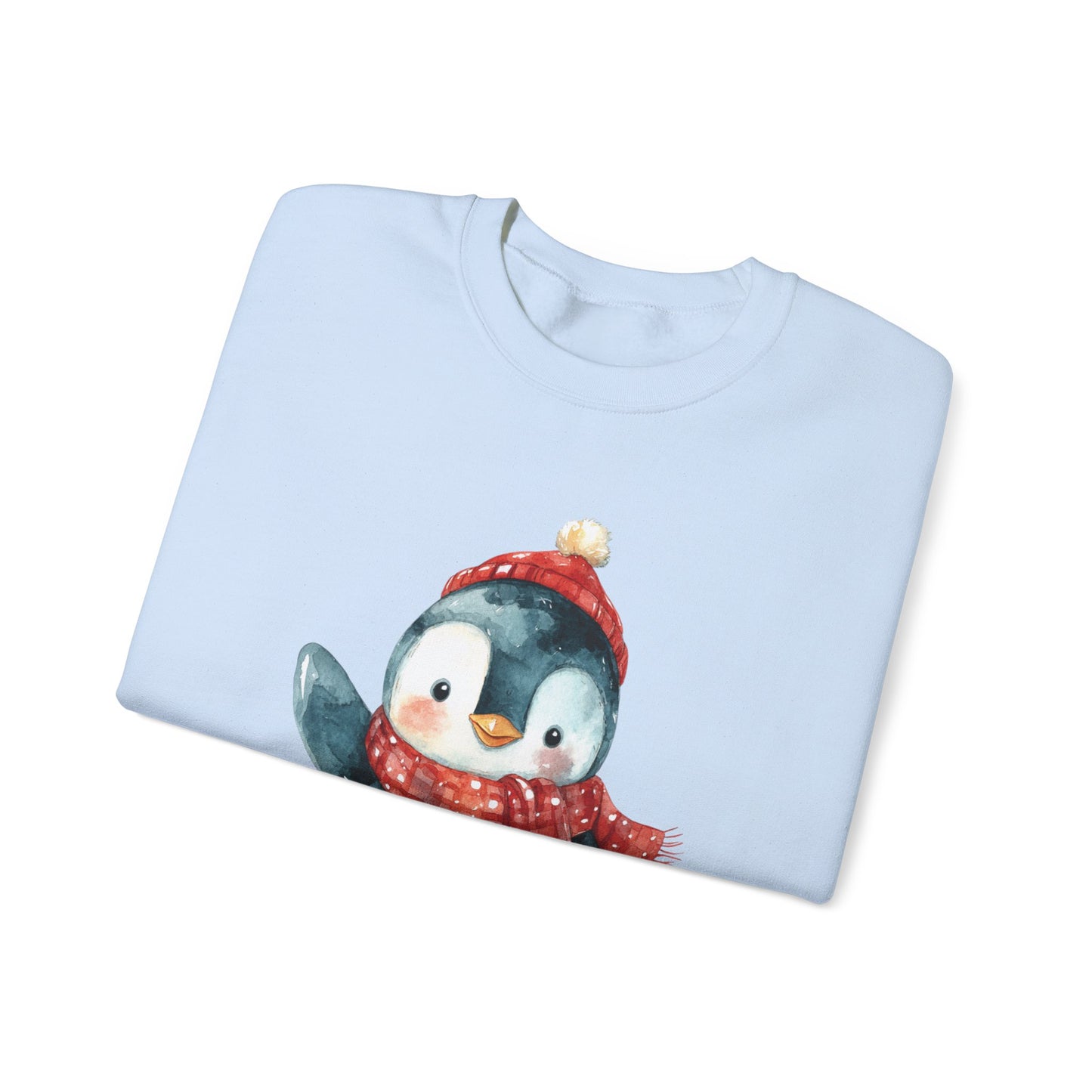 Festive Penguin Unisex Heavy Blend™ Crewneck Sweatshirt