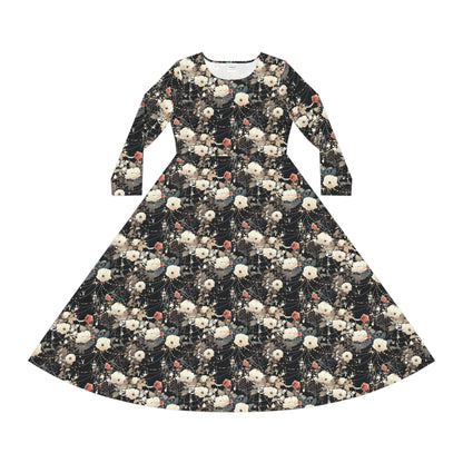 Shimmerweb Women's Long Sleeve Dance Dress (AOP)