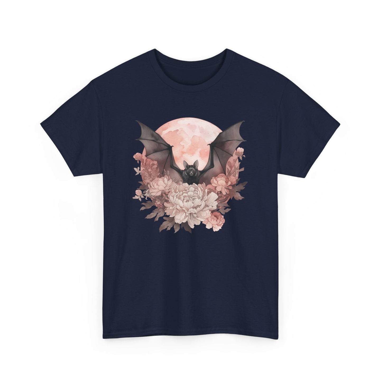 Strawberry Moon Bat Unisex Heavy Cotton Tee