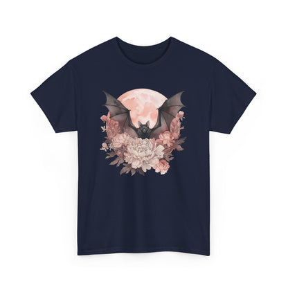 Strawberry Moon Bat Unisex Heavy Cotton Tee