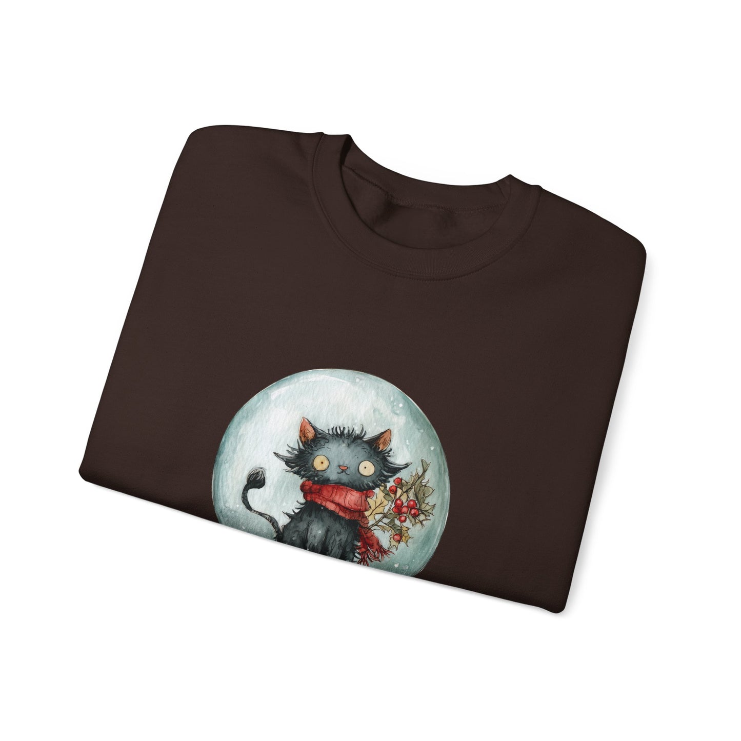 Snowglobe Cat Unisex Heavy Blend™ Crewneck Sweatshirt
