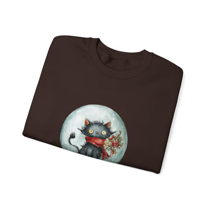 Snowglobe Cat Unisex Heavy Blend™ Crewneck Sweatshirt