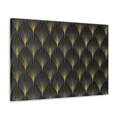 Art Deco Fans Canvas Gallery Wrap