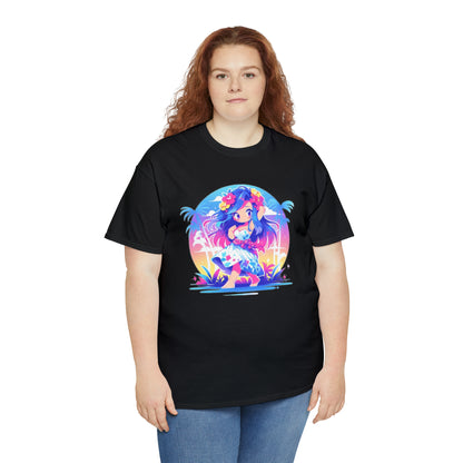Hula Girl Unisex Heavy Cotton Tee