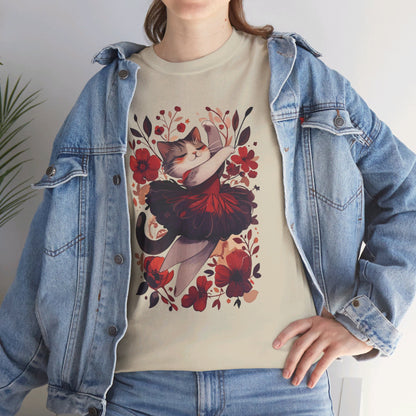 Ballet Cat Unisex Heavy Cotton Tee