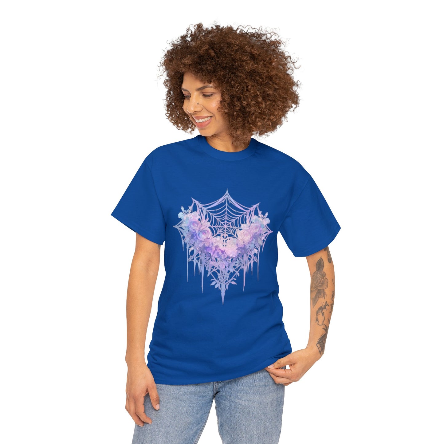 Web Heart Unisex Heavy Cotton Tee