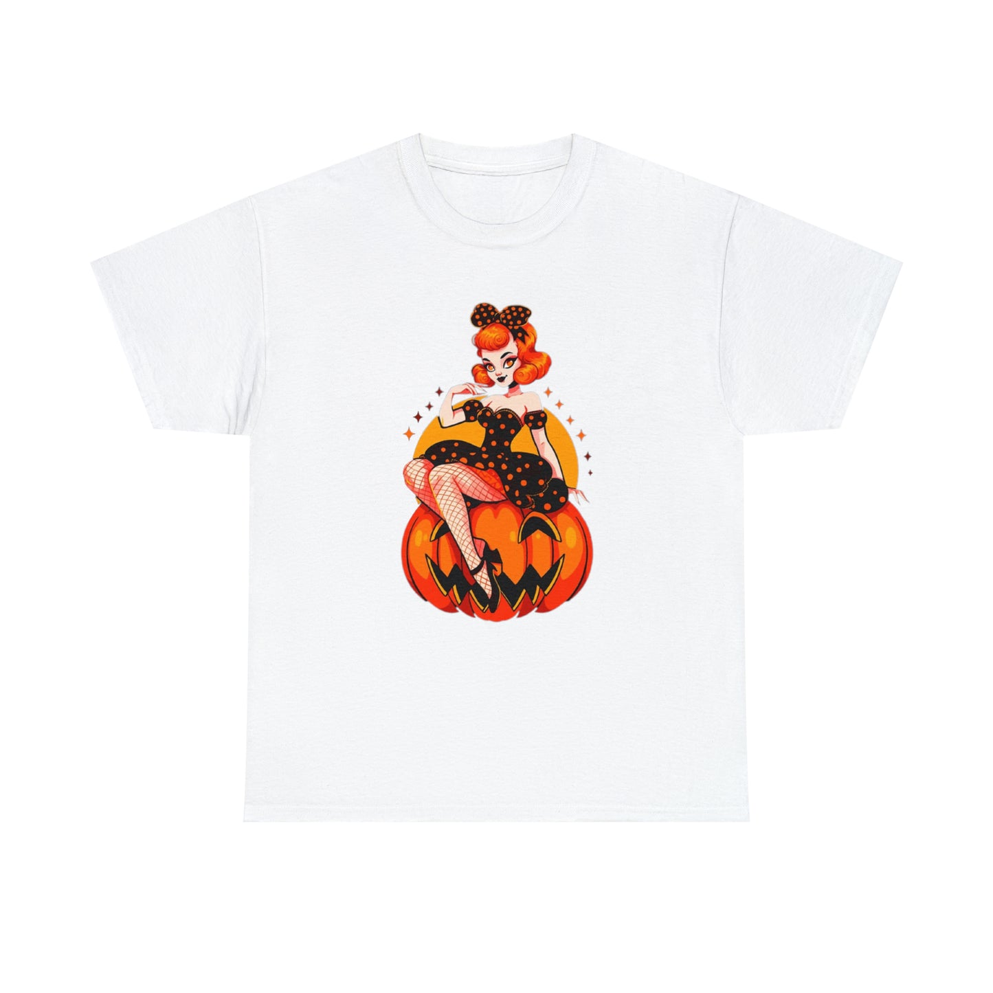 Pumpkin Pinup Unisex Heavy Cotton Tee