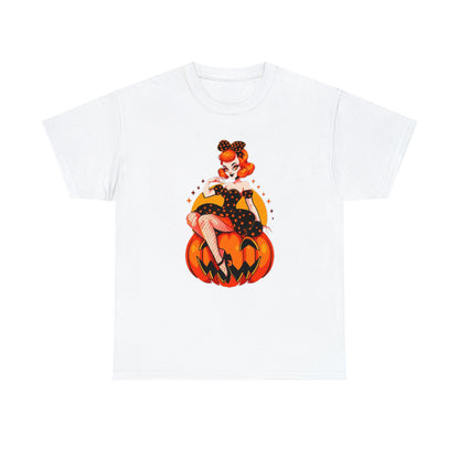 Pumpkin Pinup Unisex Heavy Cotton Tee