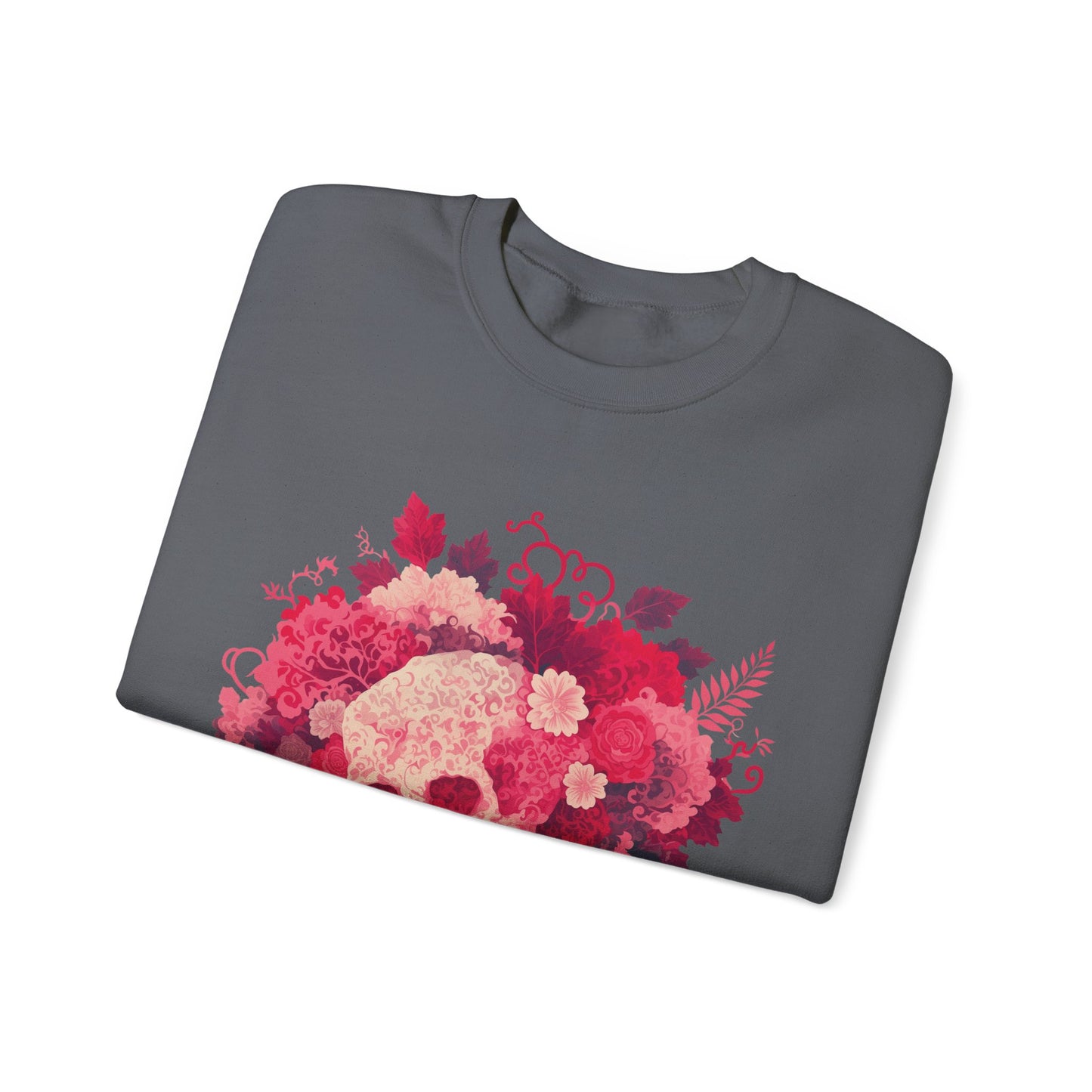 Skull Bouquet Unisex Heavy Blend™ Crewneck Sweatshirt