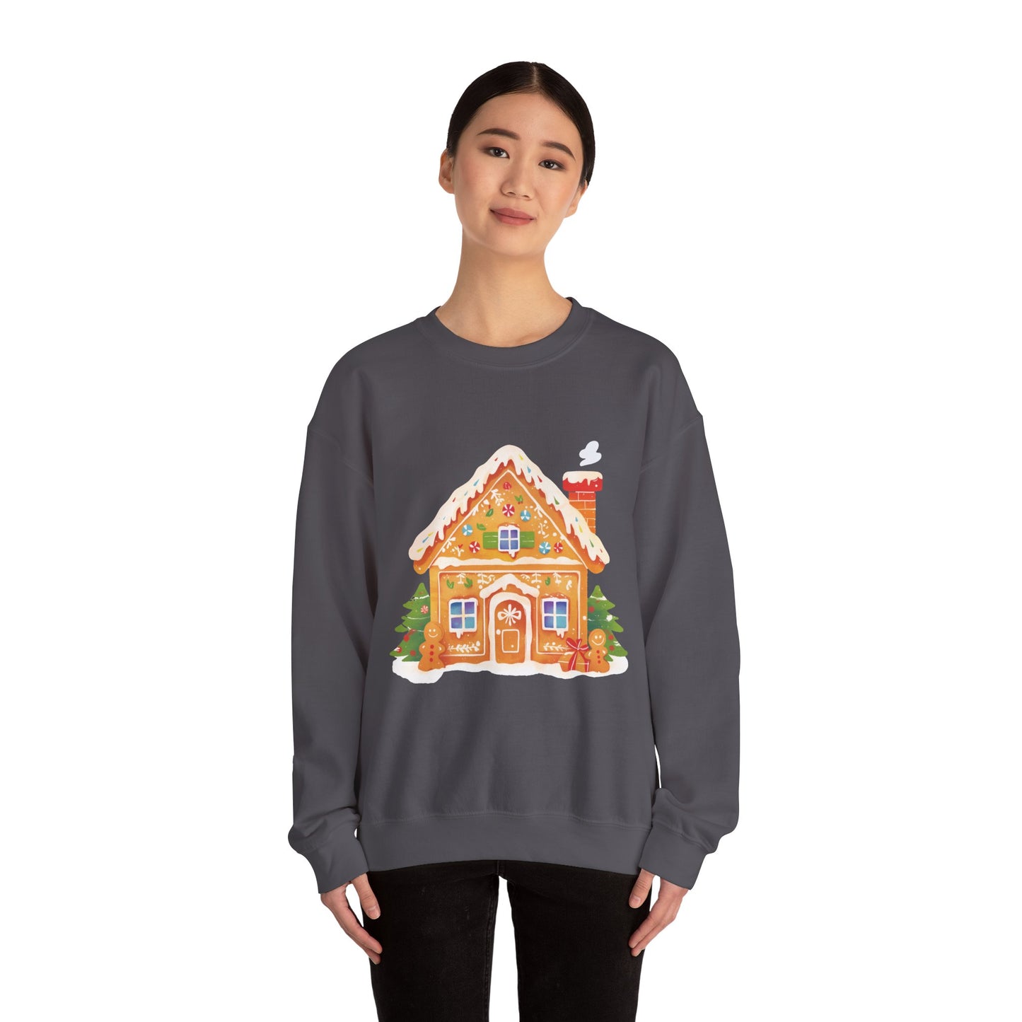 Gingerbread House Unisex Heavy Blend™ Crewneck Sweatshirt