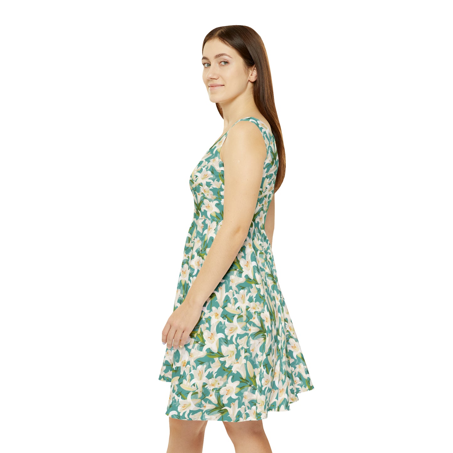 Easter Lilies Women's Skater Dress (AOP)