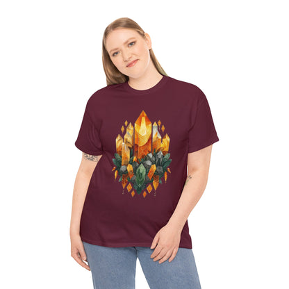 Earthen Crystal Cluster Unisex Heavy Cotton Tee