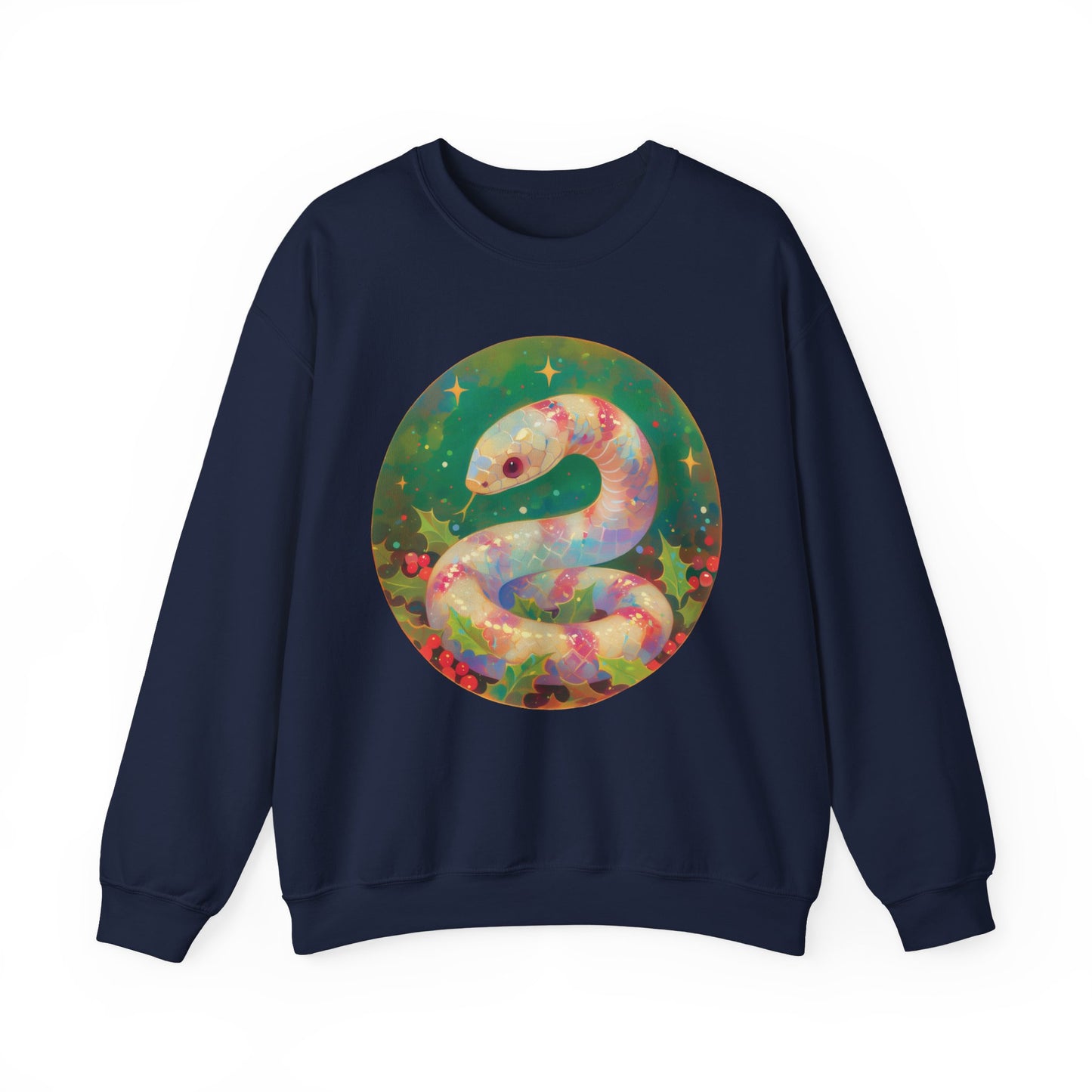 Candy Stripe Snake Unisex Heavy Blend™ Crewneck Sweatshirt