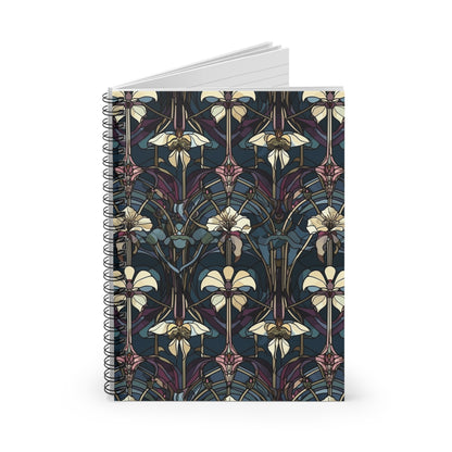 Art Deco Orchids Spiral Notebook - Ruled Line