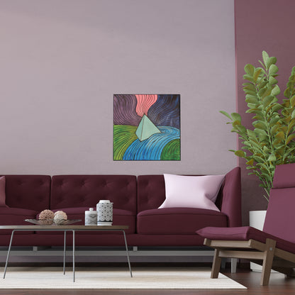 "It All Started Here, Where The Prism Landed" - acrylic art print
