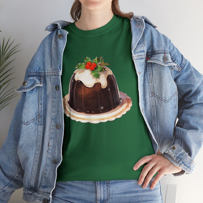 Christmas Pudding Unisex Heavy Cotton Tee