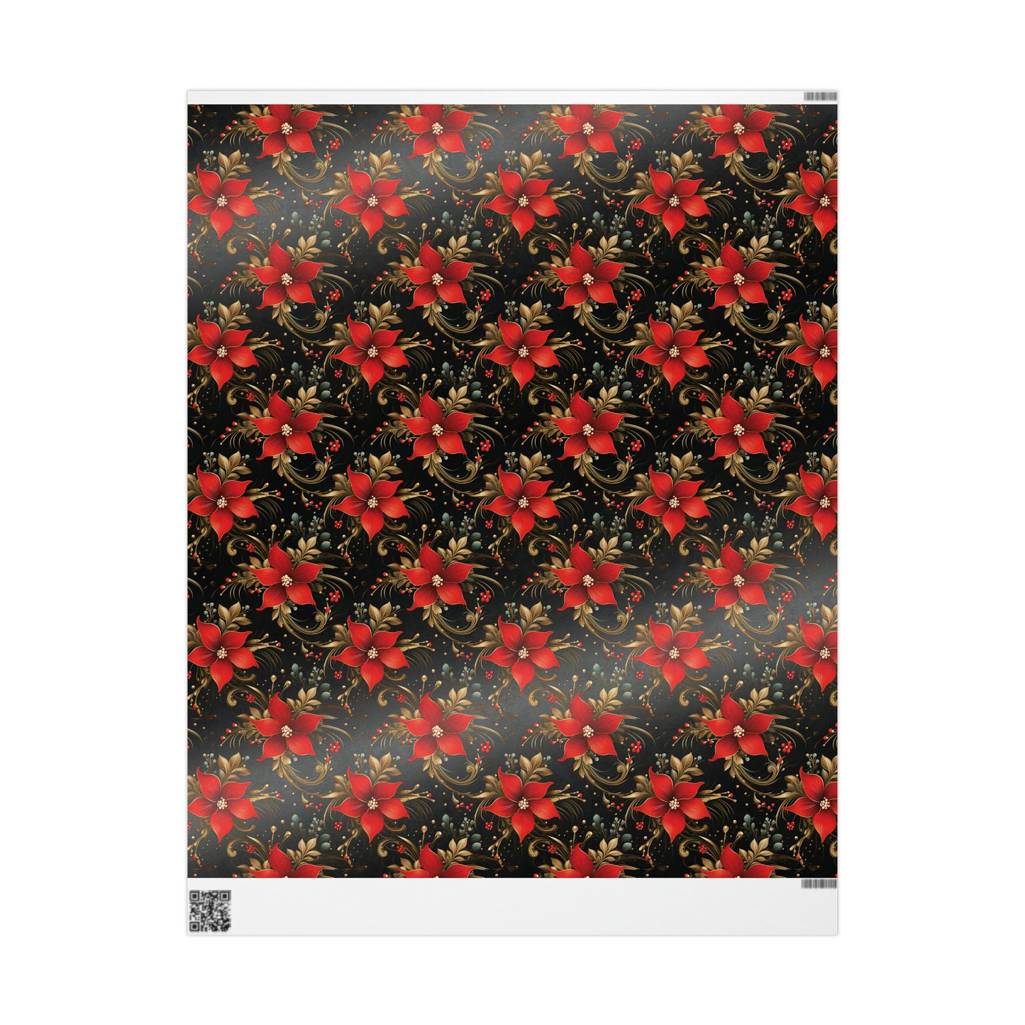 Pretty Poinsettias Wrapping Papers