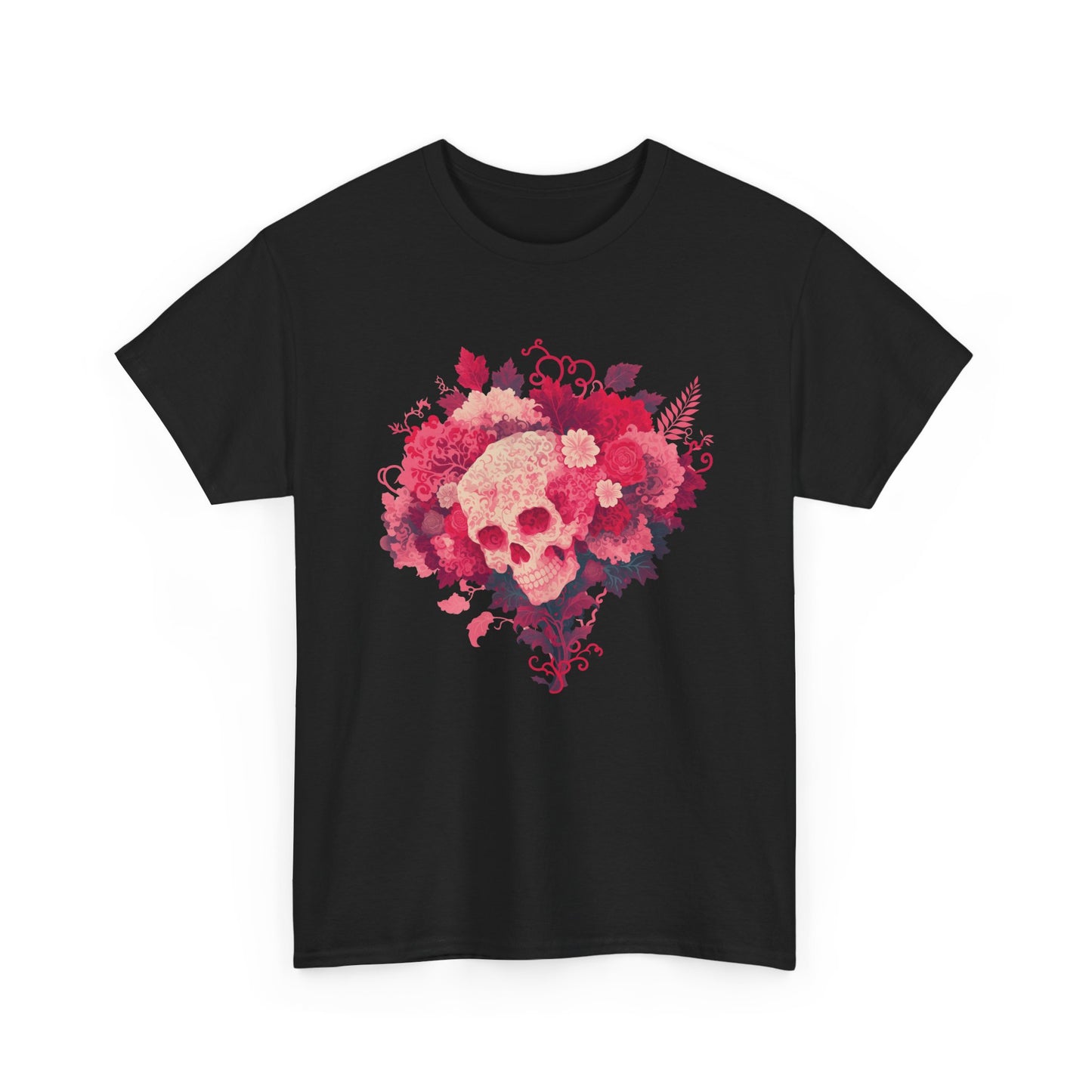 Skull Bouquet Unisex Heavy Cotton Tee